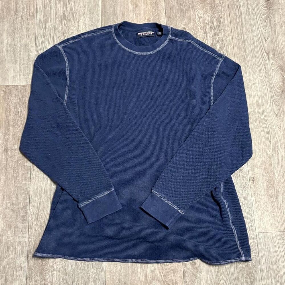 Roundtree-yorke Men's Navy and Blue Shirt